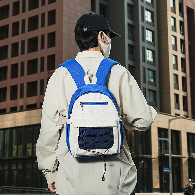 Cwatcun Oxford Backpack Unisex Black/Violet/Blue Khaki-7