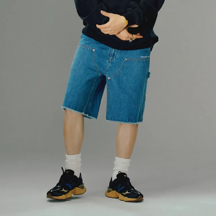 Randomevent SS24 Denim Shorts Unisex Blue-4