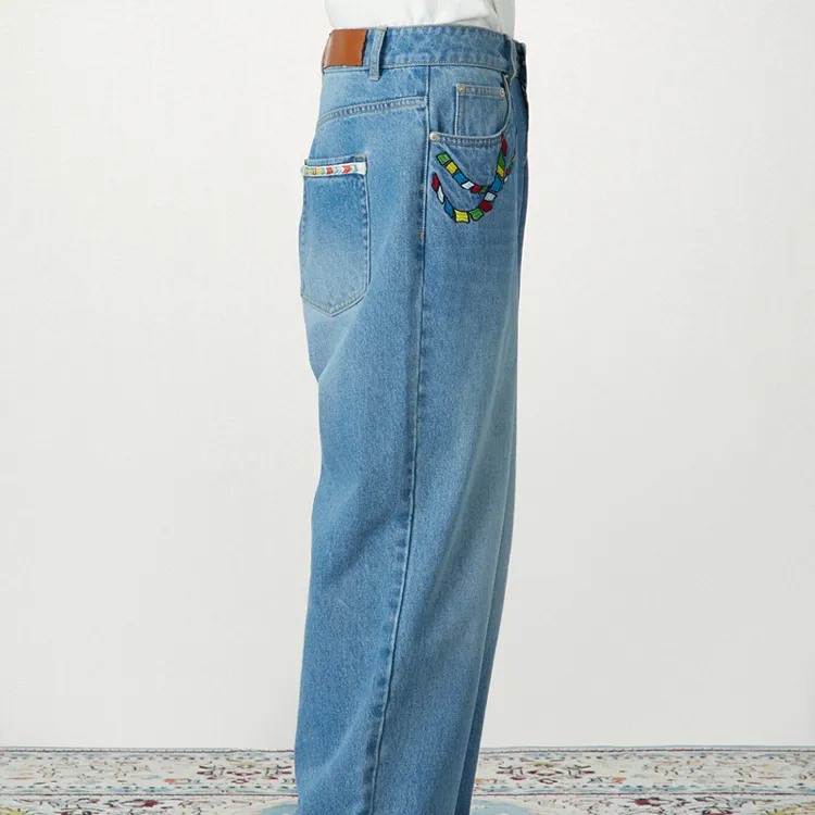 Randomevent AW23 Fall/Winter Collection Jeans Unisex Blue-4