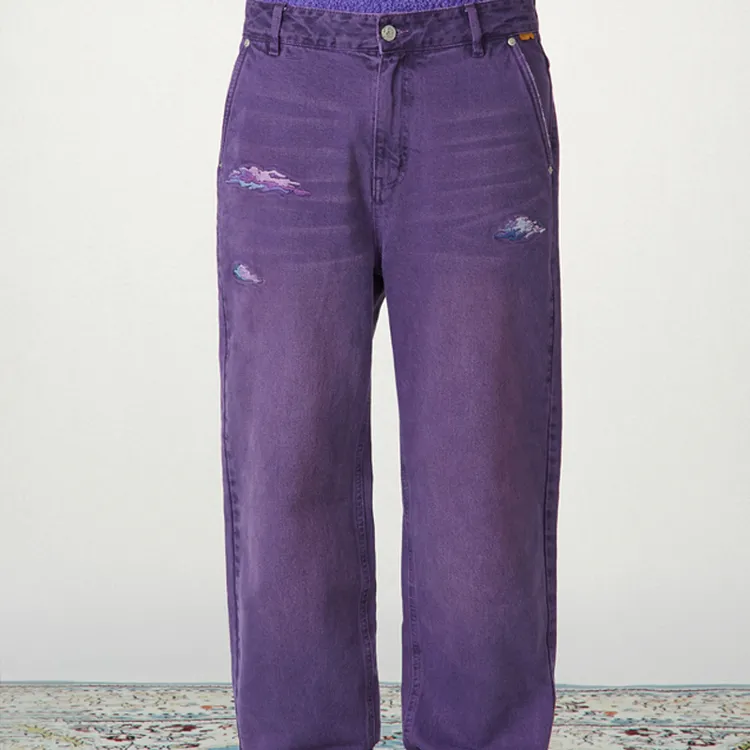 Randomevent Jeans Unisex Purple-2