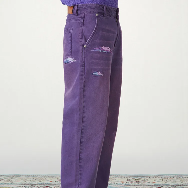Randomevent Jeans Unisex Purple-3
