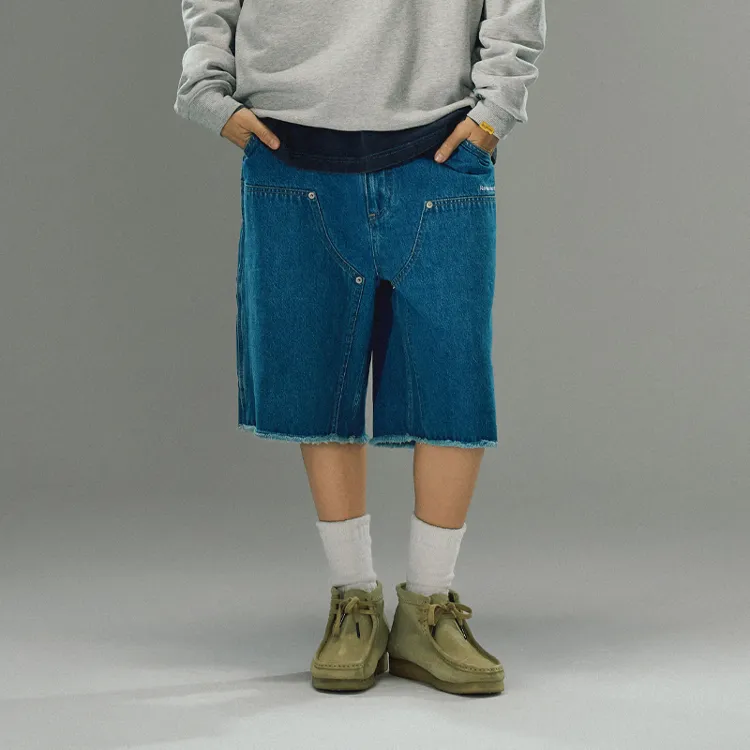 Randomevent SS24 Denim Shorts Unisex Blue-2