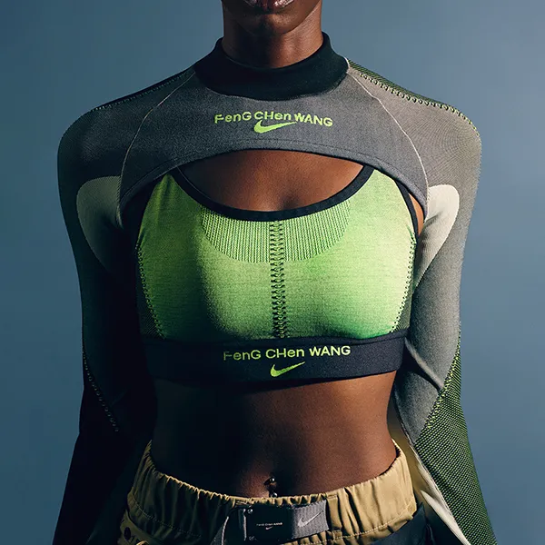 Nike X Feng Chen Wang Women's Pro Long Sleeve Knit Top Asia Sizing Multicolor-2