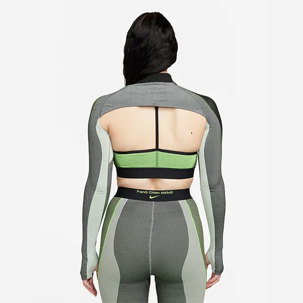 Nike X Feng Chen Wang Women's Pro Long Sleeve Knit Top Asia Sizing Multicolor-3