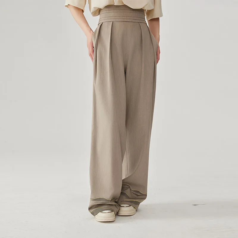 CNEW Casual Pants Unisex Camel-2