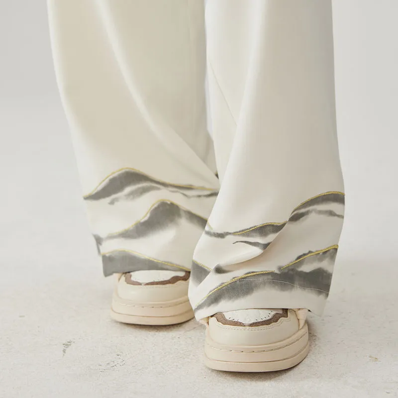 CNEW Casual Pants Unisex Ecru-5