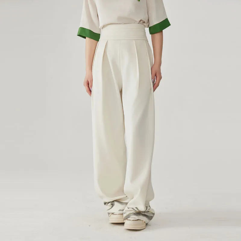 CNEW Casual Pants Unisex Ecru-4