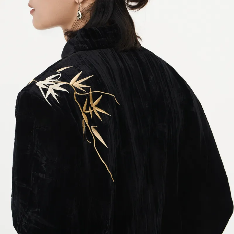 CNEW Subtle Texture Velour Coat Unisex-3