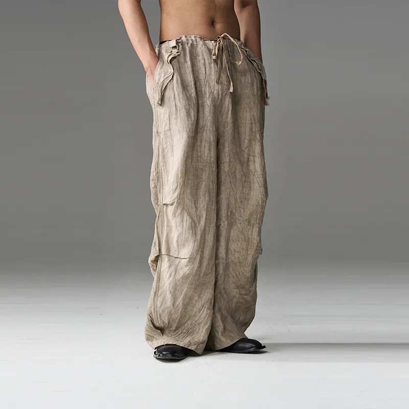 CNEW Casual Pants Unisex Linen-4