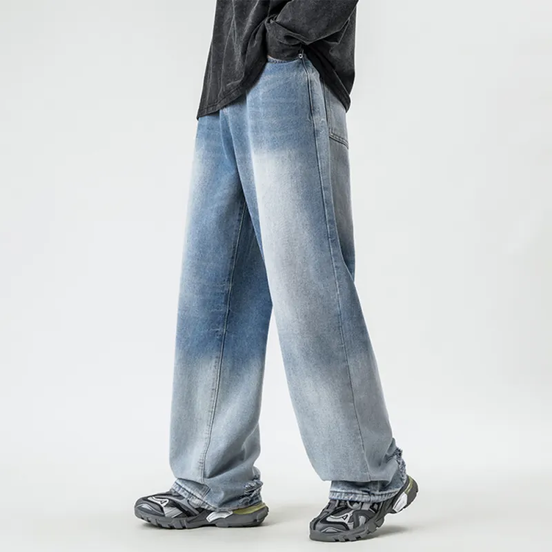 YooMore Jeans Unisex Blue Denim-3