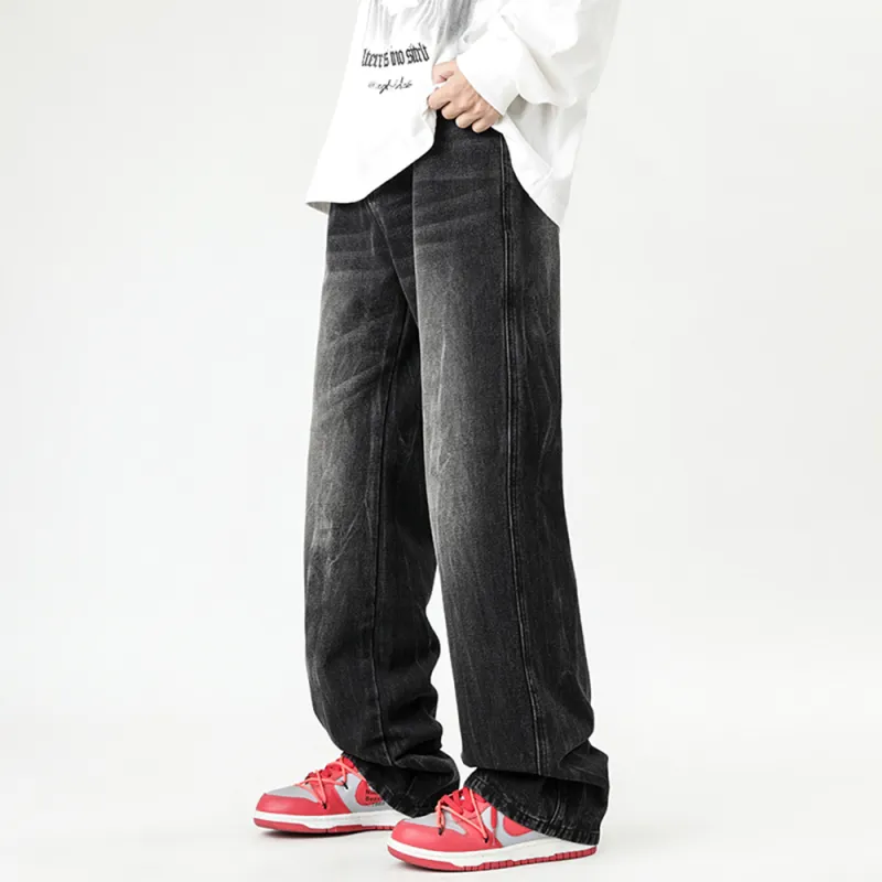 YooMore Jeans Unisex Black Gray-5