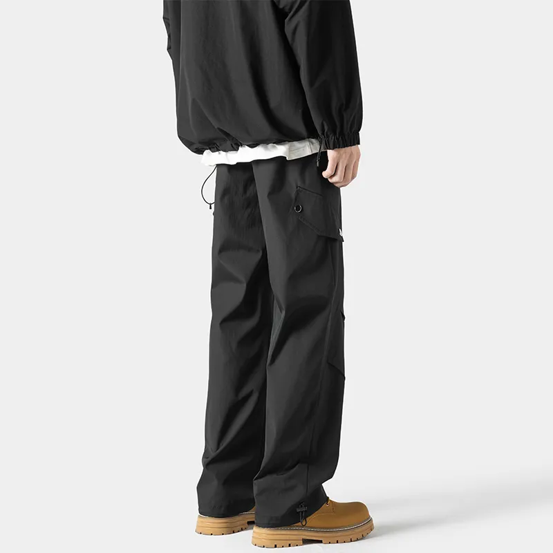 YooMore Casual Pants Unisex Black-3