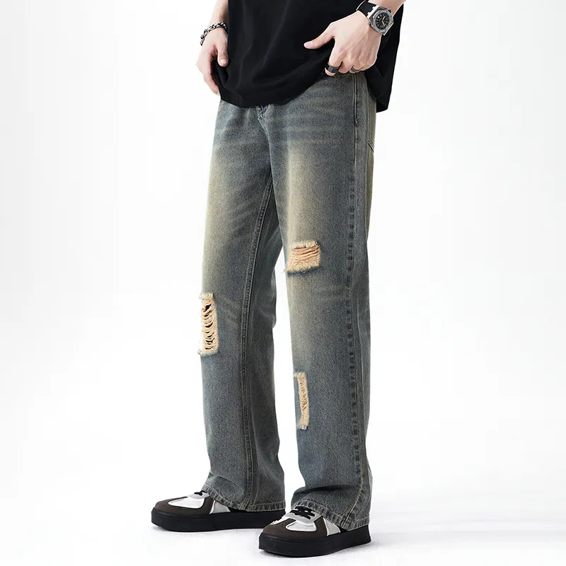 YooMore Jeans Unisex Yellow Mud-4