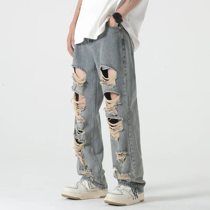 YooMore Jeans Unisex Blue-5