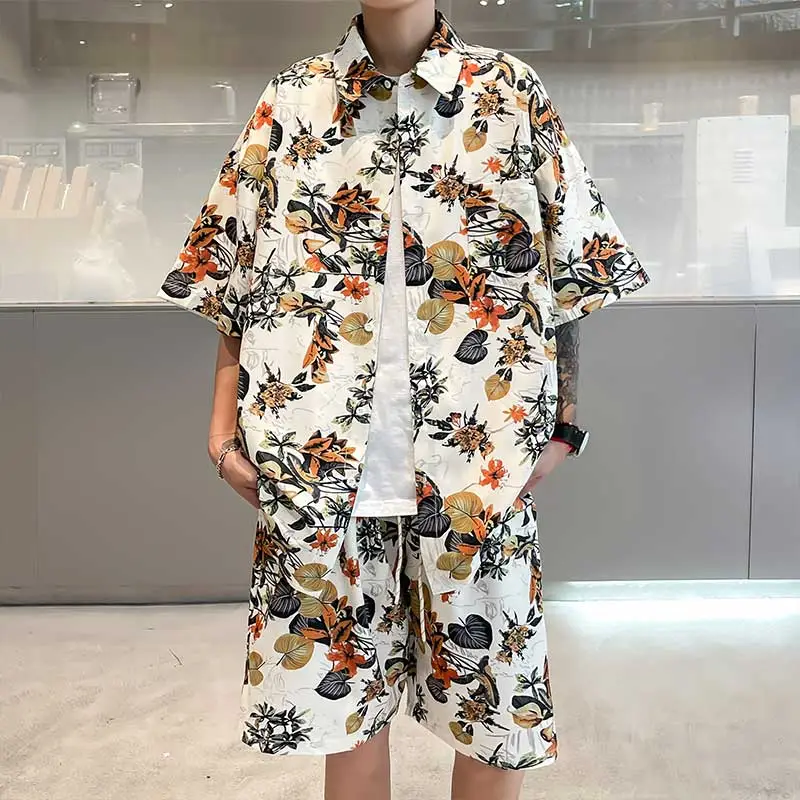 YooMore Shirt Matching Set Unisex Khaki-2