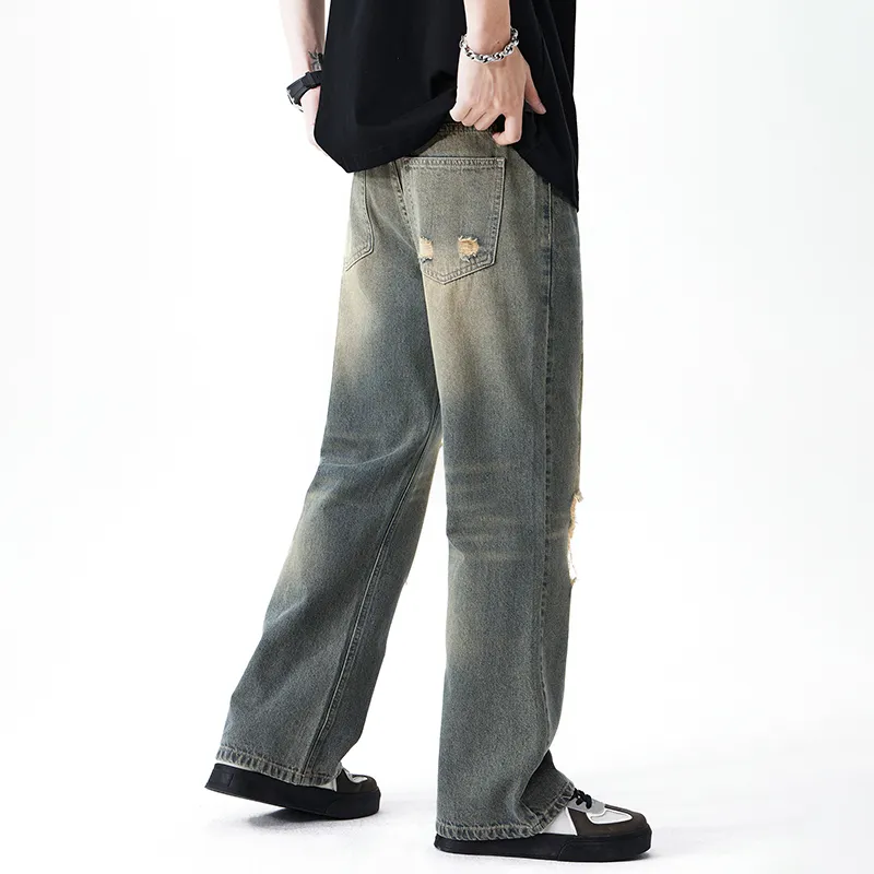 YooMore Jeans Unisex Yellow Mud-2