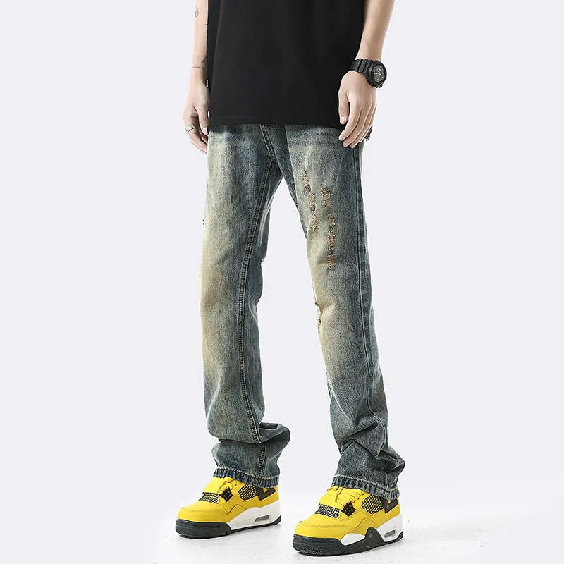 YooMore Jeans Unisex Washed Blue-6