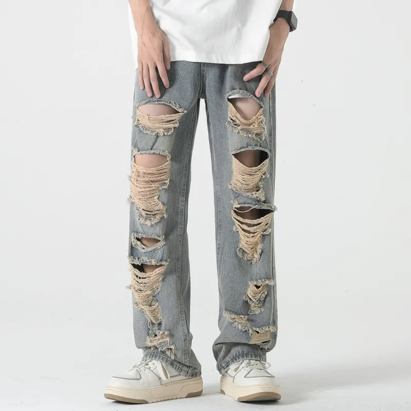 YooMore Jeans Unisex Blue-3