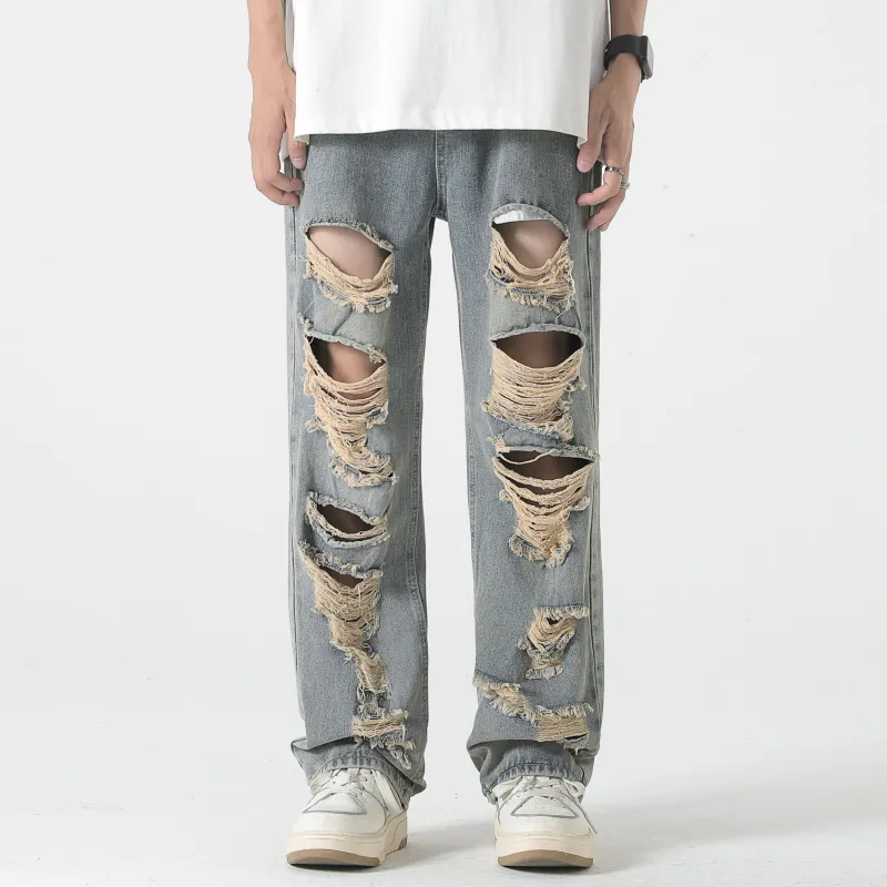 YooMore Jeans Unisex Blue-2
