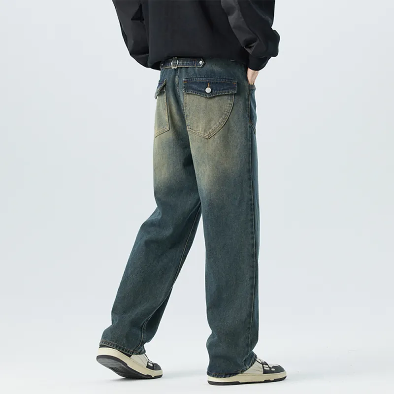 YooMore Jeans Unisex Nostalgic Blue-5