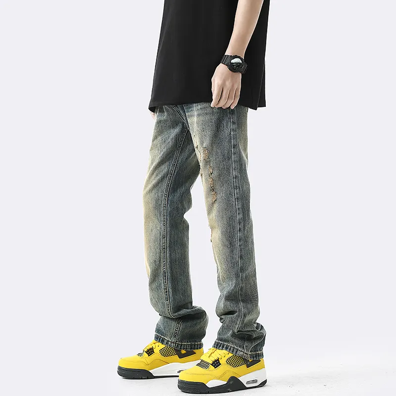 YooMore Jeans Unisex Washed Blue-2