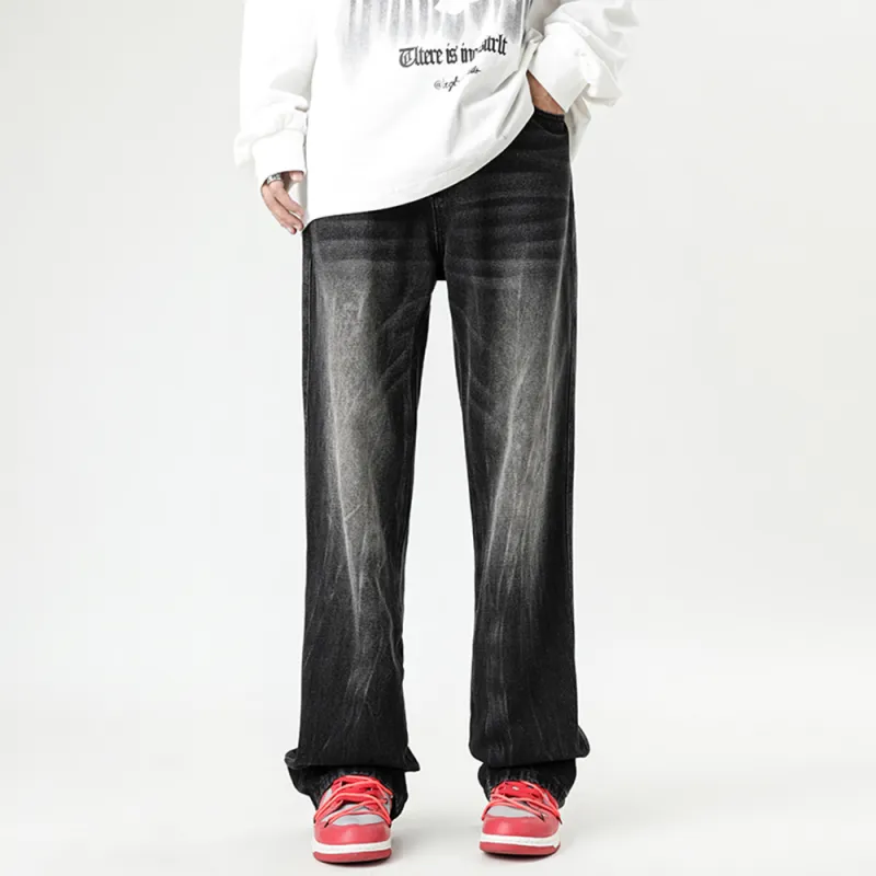 YooMore Jeans Unisex Black Gray-2