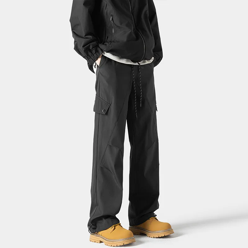 YooMore Casual Pants Unisex Black-2