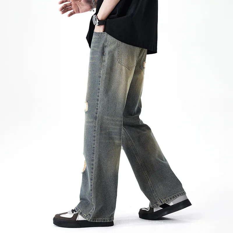 YooMore Jeans Unisex Yellow Mud-3