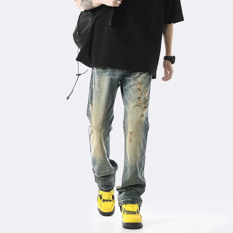 YooMore Jeans Unisex Washed Blue-7
