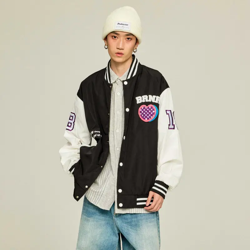 BRNR x MUDANTING Baseball Jacket Unisex-4