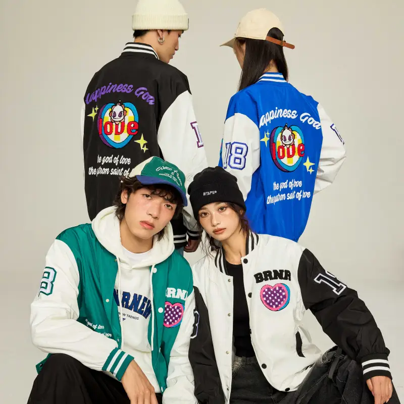 BRNR x MUDANTING Baseball Jacket Unisex-2