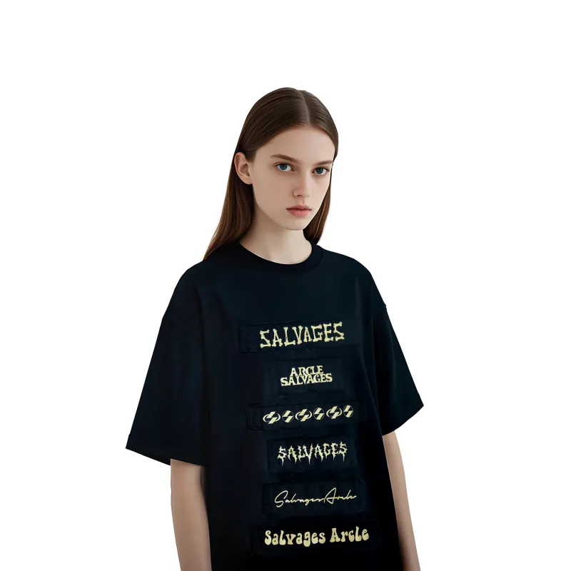 THE SALVAGES FASHION CLUB T Shirt Unisex Black-4