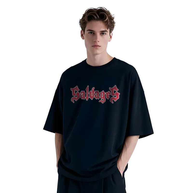THE SALVAGES FASHION CLUB T Shirt Unisex Washed Black-4