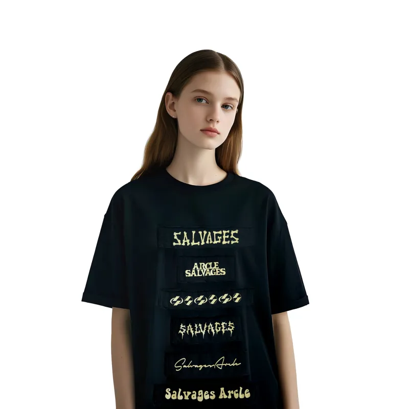 THE SALVAGES FASHION CLUB T Shirt Unisex Black-3