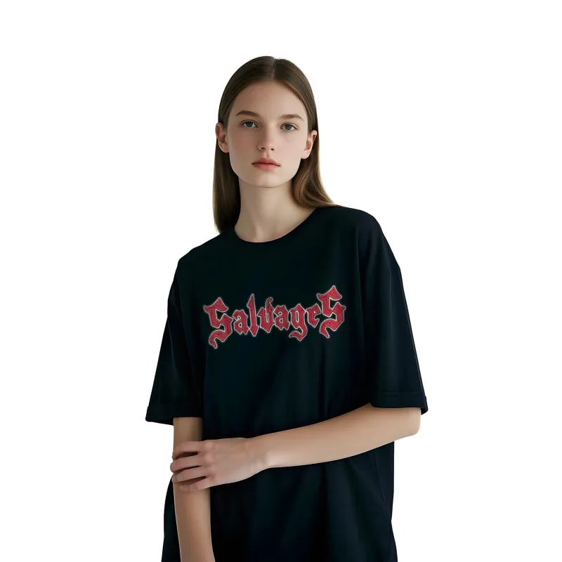 THE SALVAGES FASHION CLUB T Shirt Unisex Washed Black-3