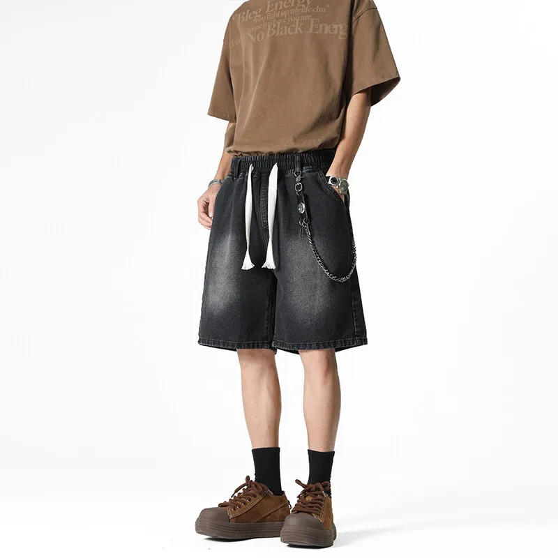 Michael Rock Denim Shorts Unisex-7
