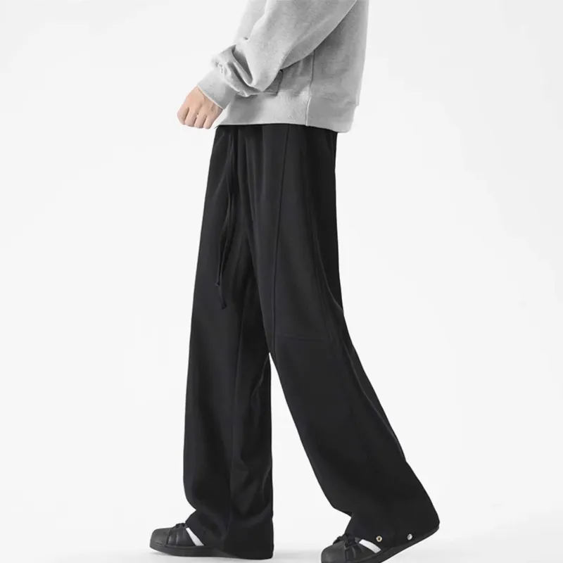 Michael Rock Casual Pants Unisex White Gray-8