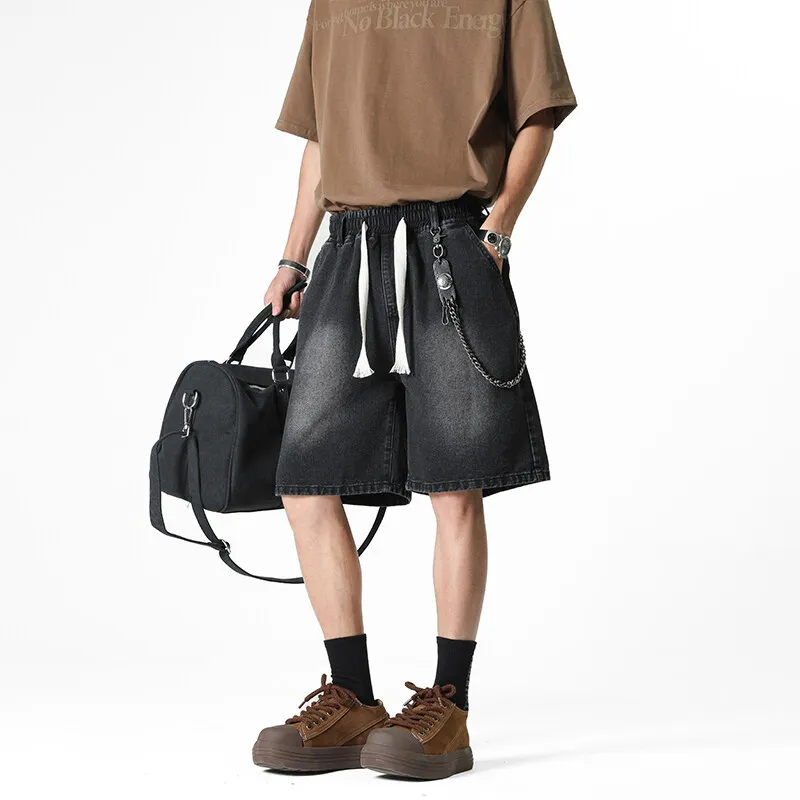 Michael Rock Denim Shorts Unisex-6