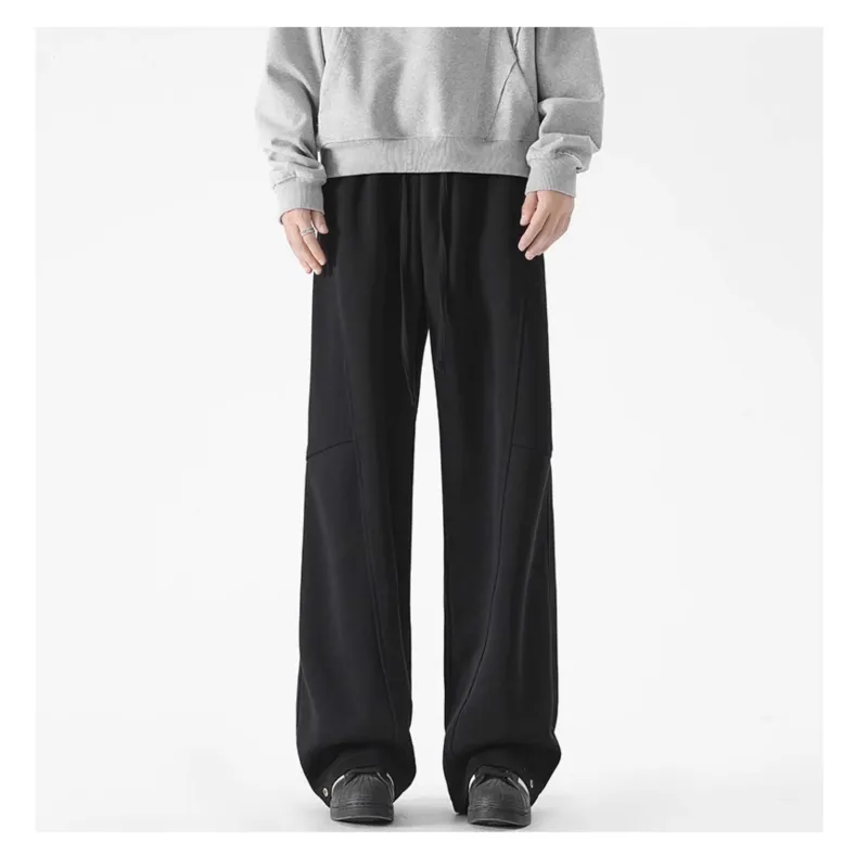 Michael Rock Casual Pants Unisex White Gray-9