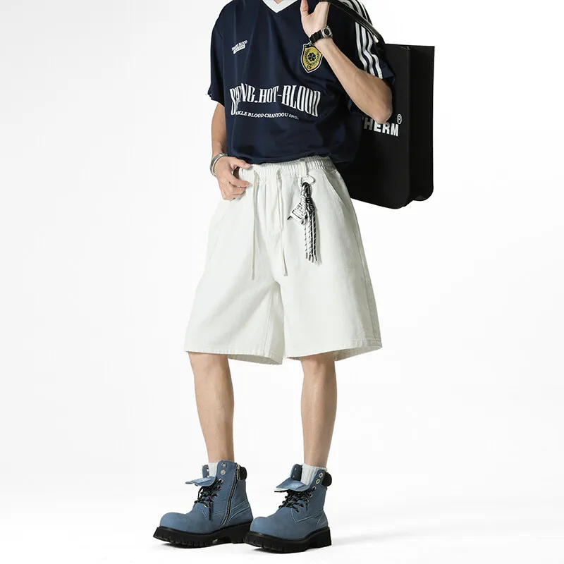 Michael Rock Denim Shorts Unisex-2