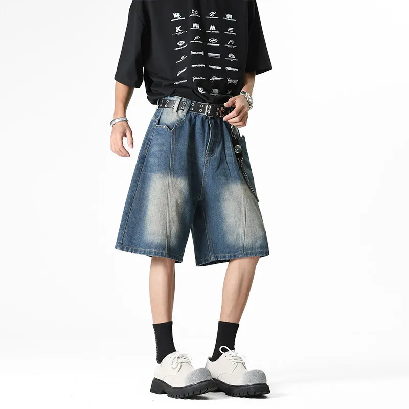 Michael Rock Denim Shorts Unisex-8