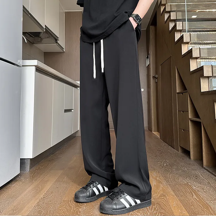 Michael Rock Casual Pants Unisex Black-2