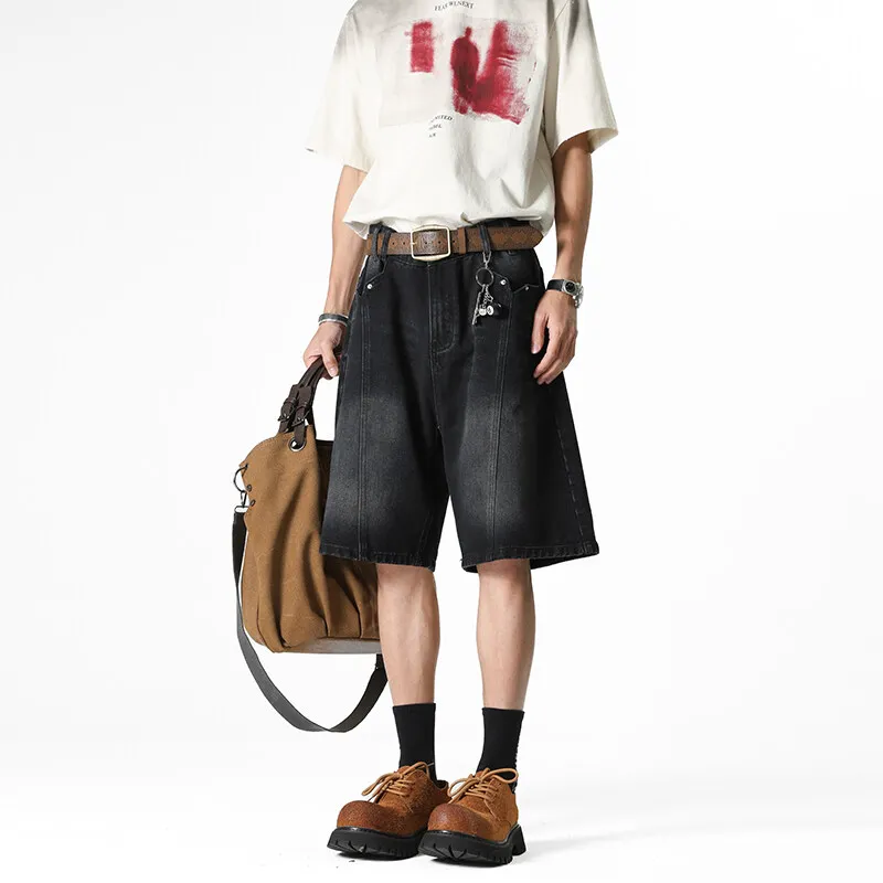 Michael Rock Denim Shorts Unisex-2