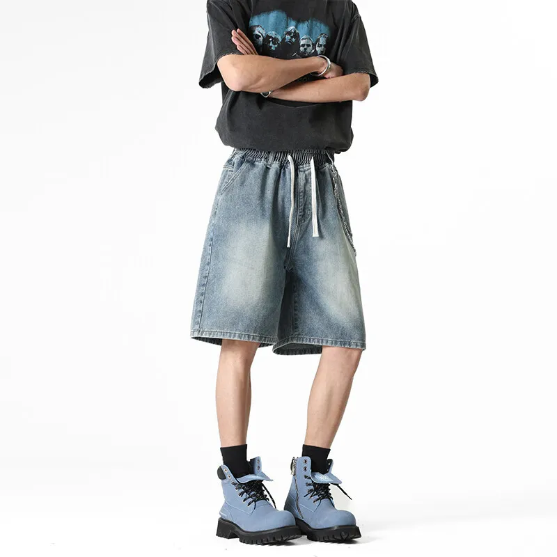 Michael Rock Denim Shorts Unisex-11
