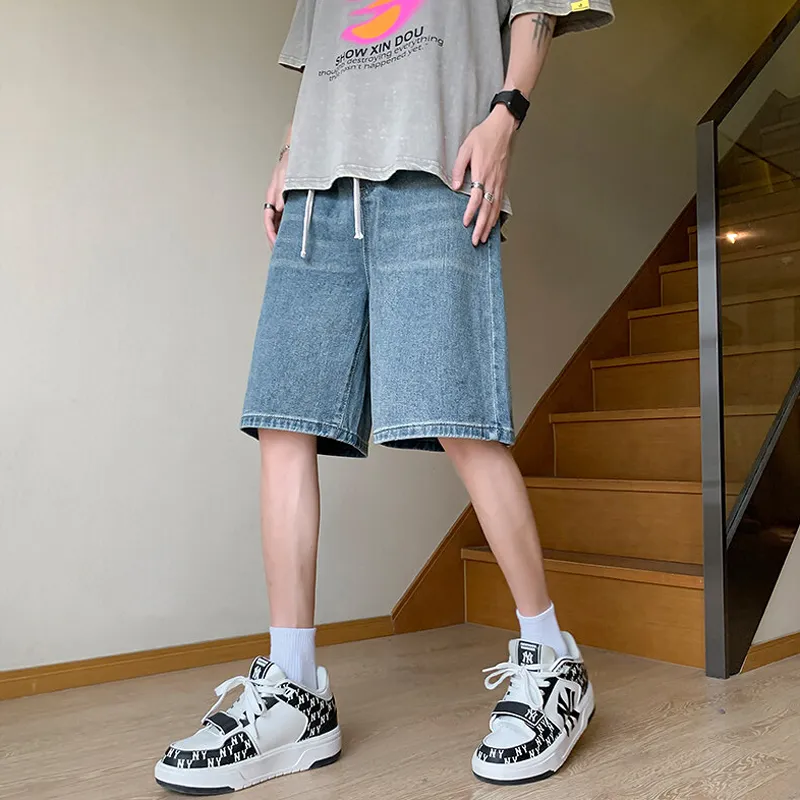 Michael Rock Denim Shorts Unisex-14