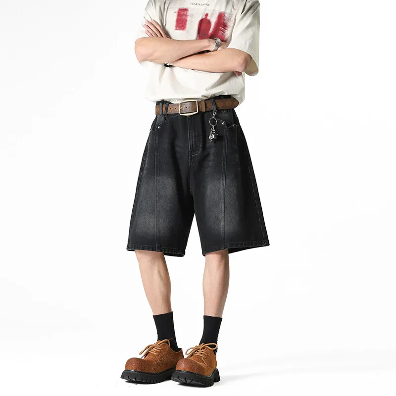 Michael Rock Denim Shorts Unisex-3