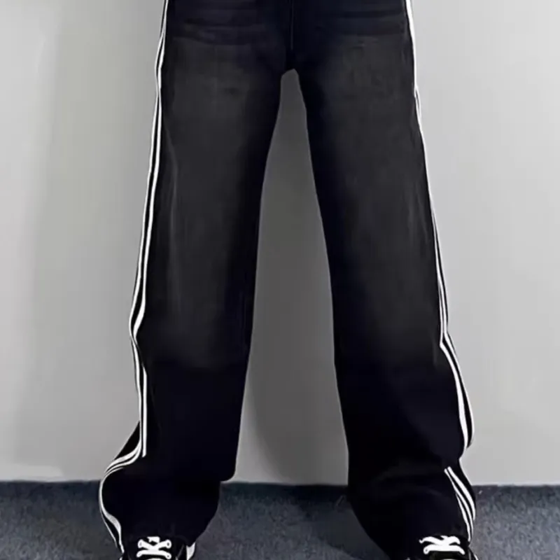 Michael Rock Jeans Unisex Washed Black-2