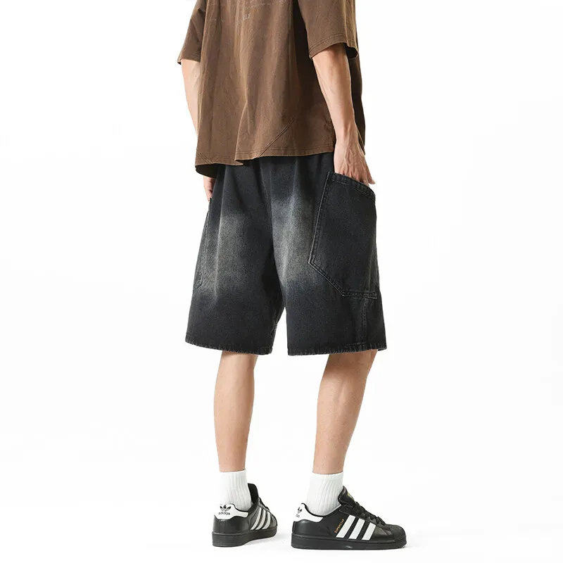 Michael Rock Denim Shorts Unisex-12