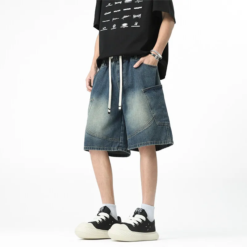 Michael Rock Denim Shorts Unisex-2
