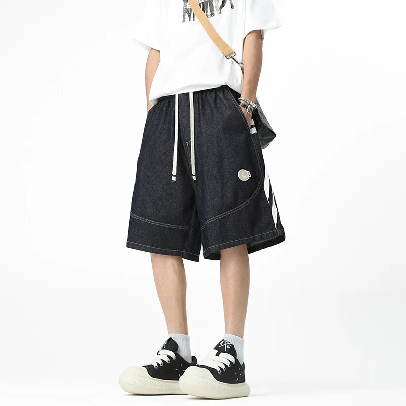 Michael Rock Denim Shorts Unisex-3